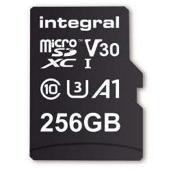 Integral MicroSD 100MBs UHS-1 U3 Class 10 V30 A1 256GB